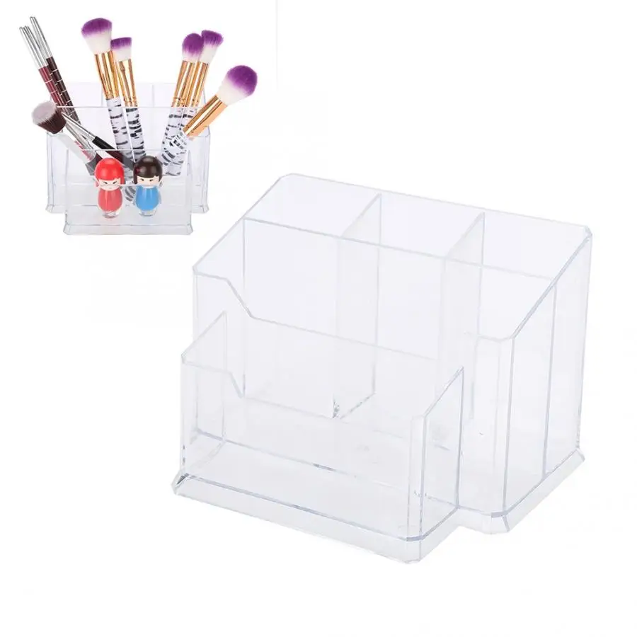 

Manicure Vacuum Cleaner Transparent Nail Pen Makeup Brushes Storage Box Case Display Shelf Manicure Tool Nails