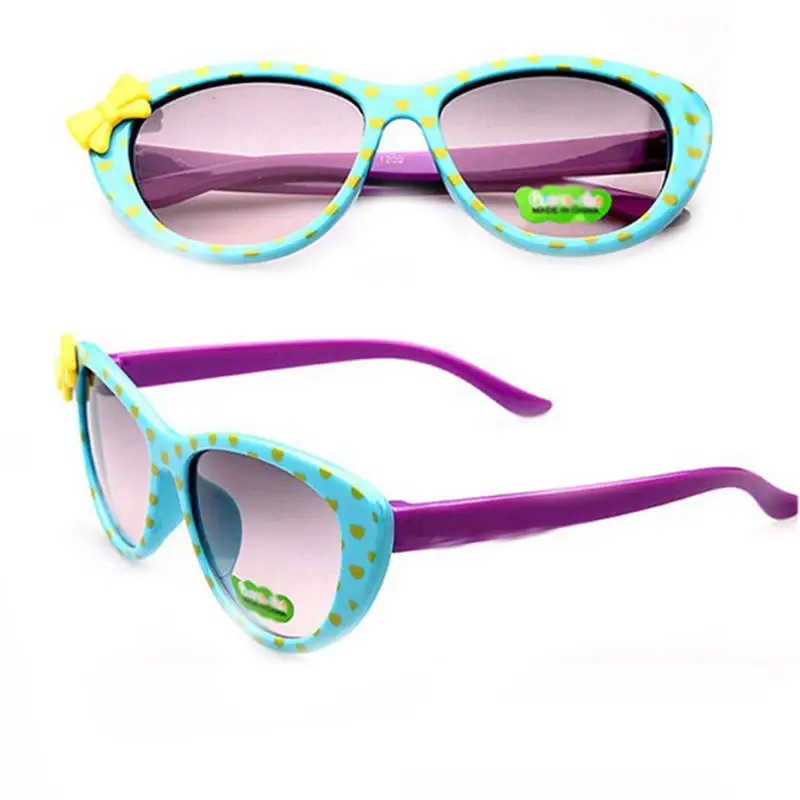 Kids Sunglasses Girls Resin Glasses Boys Bowknot Dot Sunglasses