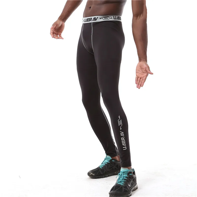 Men's Quick drying stretch sports training tight pants gym Professional ...