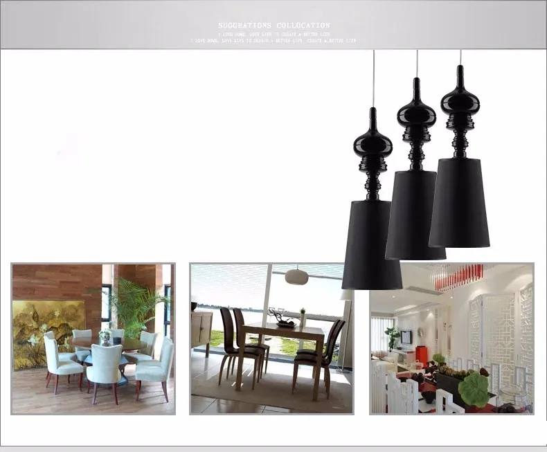 Single Head Pendant Lamps Dining Room Pendant Lights White /Black /Gold /Silver Spain Jaime Hayon Design Metalarte Josephine island pendant lights