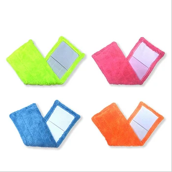 

1PC Microfibre Fabric Floor Flat Mops Coral Velvet Mop Cloth Replacement Pad Refill Rag Replace Mop Head Easy Wash Cleaning Pad