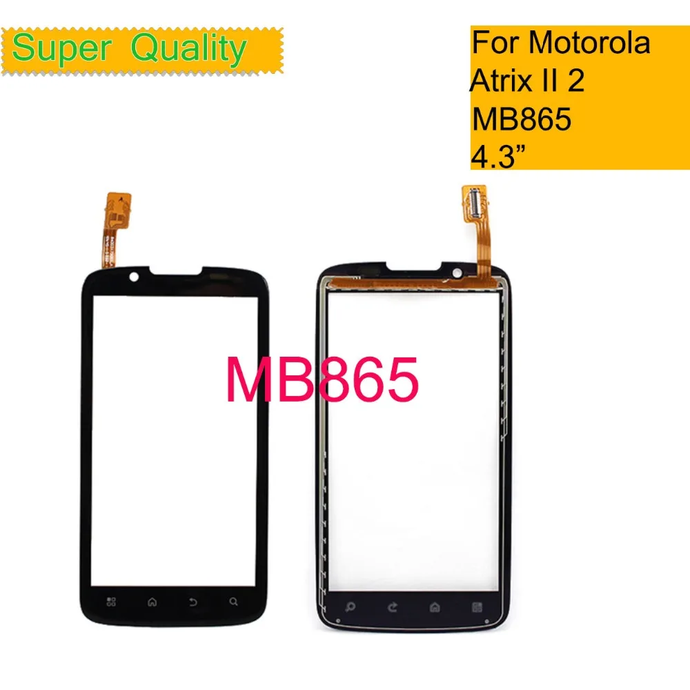 

ORIGINAL Touchscreen For Motorola Atrix II 2 MB865 Touch Screen Digitizer Front Glass Panel Sensor 4.3" Replacement