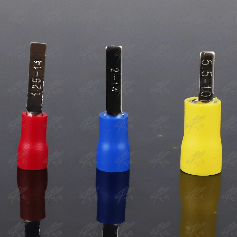 1000pcs/pack DBV1.25 10 Insulated Blade Terminal Cable Wire Connectors