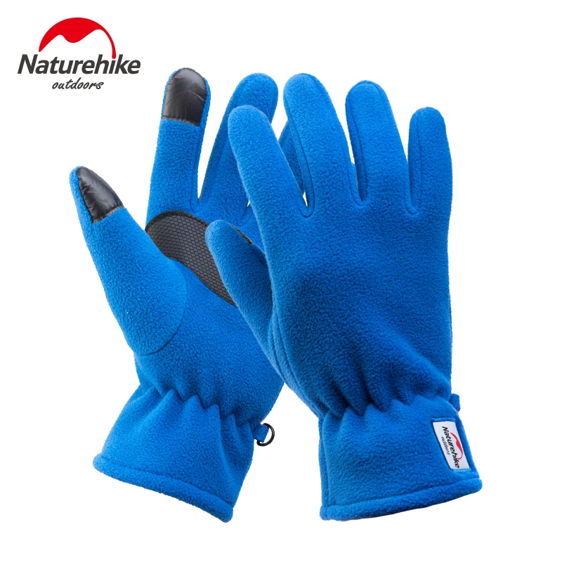 Touch Screen Zipper Windstopper Slim Five Fingers Fleece Gloves Cycling