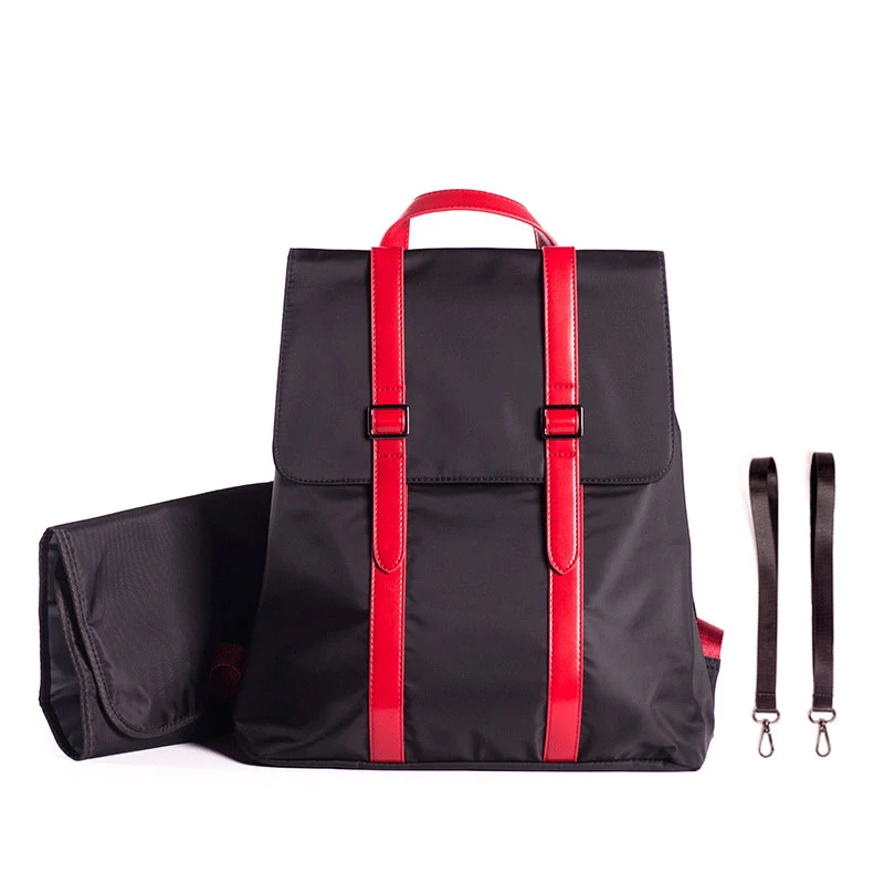 

Mommy Nursing Bags for Baby Care with Pad& Straps Hanging on Stroller Large Capacity Brief Fashion Design Diaper Bags for mother