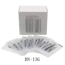 13 калибр 100 шт иглы для пирсинга стерильный одноразовый пирсинг для тела иглы 13 г для ушей носа пупка ниппель поставка пирсинга