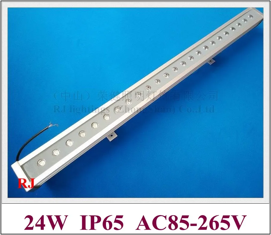 

new design Luxurious aluminum and reinforced glass 24 led 24W LED wall washer light lamp LED bar light flood light AC85-265V