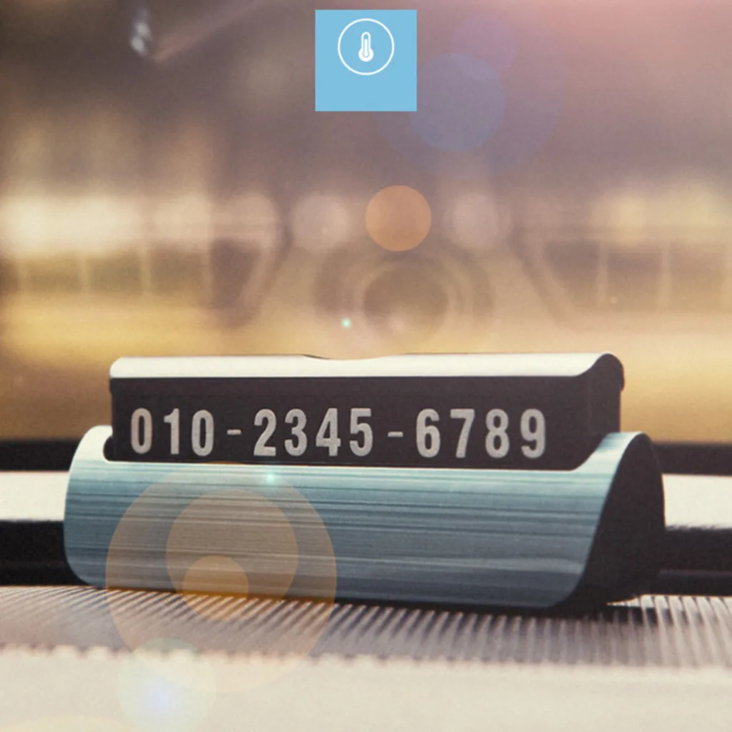 

Automotive Interior Temporary Parking Card Reversible Hidden Phone Number Plate Phone Number Parking Plate Stop Sign Car Styling