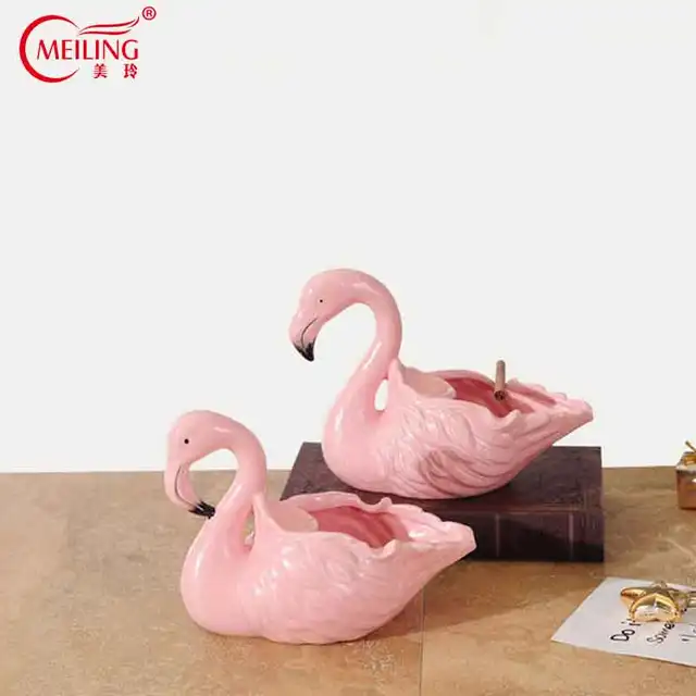 Nordic Ceramic Pink Flamingo Ashtray Cigarette Smoking Accessories Nordic Ceramic Pink Flamingo Ashtray Cigarette Smoking Accessories Gift Ideas Home Room Storage Organizer Decoration Vanity Tray
