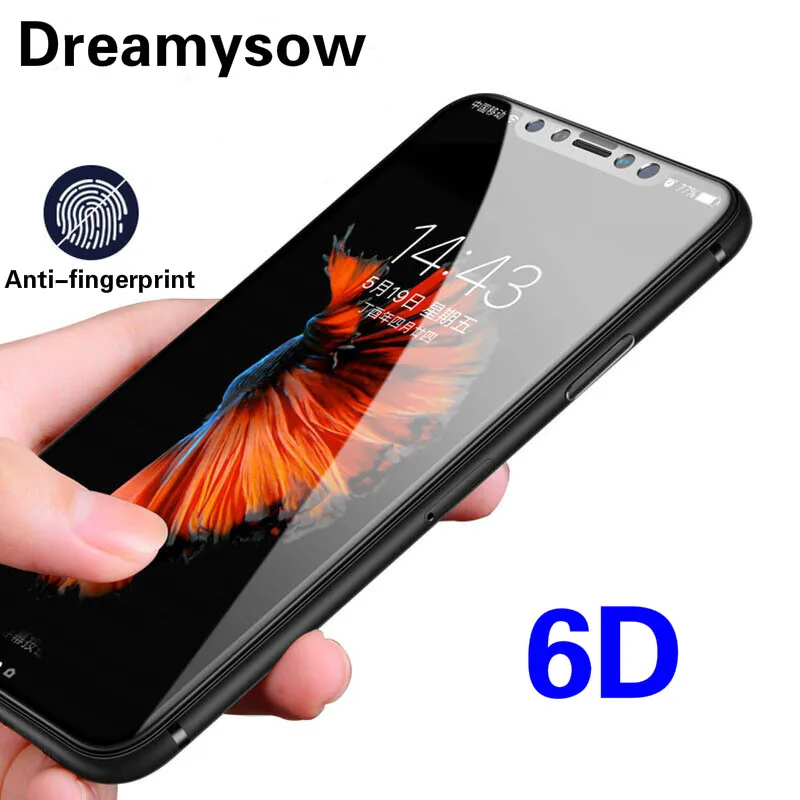 

6D HD Anti-Explosion Protective Film Full Cover Screen Protector For iphone6 6s 7 8 for iPhone X 10 7 8 6 6s Plus Tempered Glass