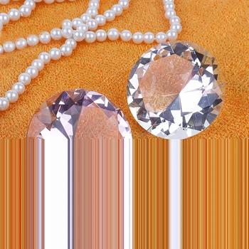 

1PC Transparent White Pink Diamond DIY Design Manicure Diamonds For Nails 3D Artificial Crystal Stones For Nail Art Decor 60mm