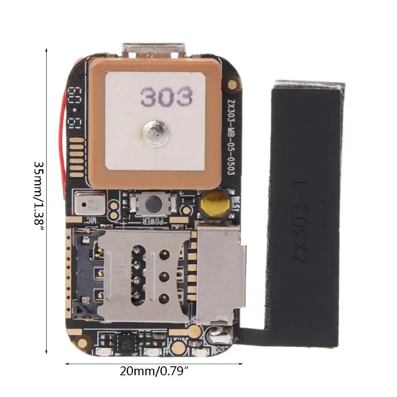 1 шт. супер мини размер gps трекер GSM A gps Wifi LBS Локатор веб-приложение отслеживание диктофон ZX303 PCBA внутри