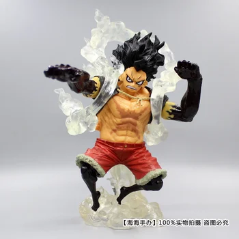 

Hot Monkey D Luffy Comic Anime One Piece Adventure Straw Hat Pirate 4th Position Snake Battle State Figure Toys