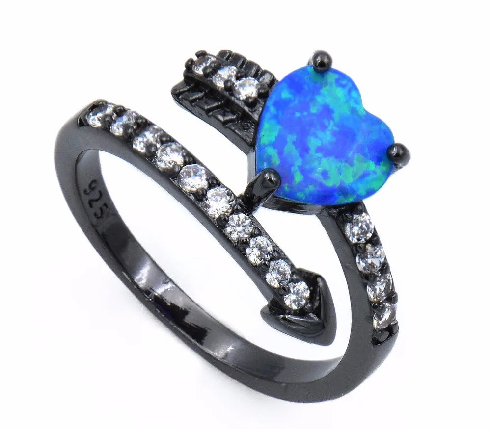 Fire Opal Heart Ring Fire Opal Heart Ring