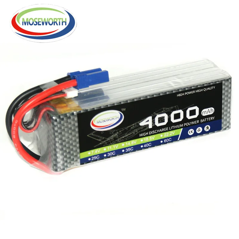 5S 18,5 V 4000mAh 40C Lipo батарея для радиоуправляемого самолета вертолета дрона автомобиля квадрокоптера самолета дистанционного управления игрушки литиевая батарея