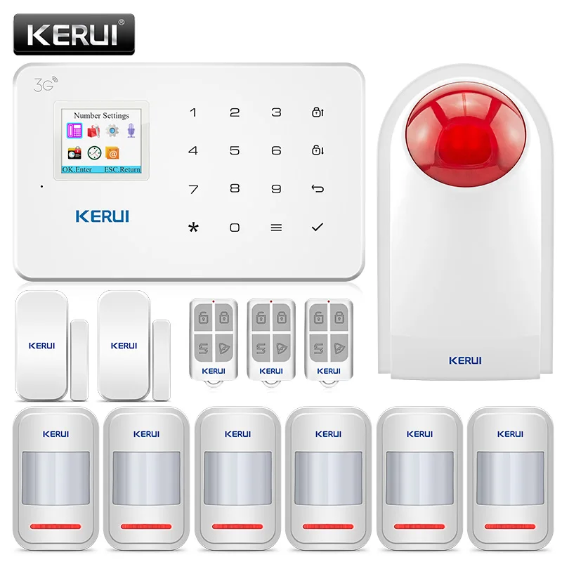 KERUI G183 WCDMA 3g беспроводной охранных GSM сигнализации системы Детектор движения