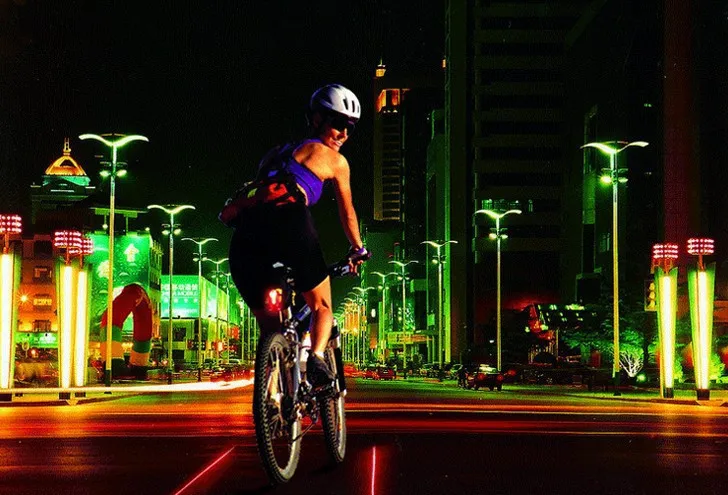 Perfect 5LED+2Laser 7 Flash Mode Bicycle Safety Rear Lamp Waterproof Bike Laser Tail Light Headlight Warning Lamp Flashing Light MBI-01 8