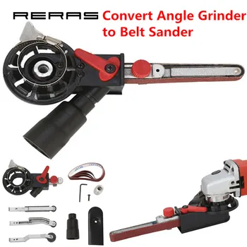 

New DIY Sander Sanding Belt Adapter For 100mm 4 Inch Electric Angle Grinder / Convert Angle Grinder to Belt Sander Tools Set Kit