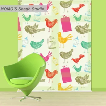 

MOMO Blackout Window Curtains Roller Shades Blinds Shutter Thermal Insulated Fabric Custom Cartoon Kids Baby , Alice 351
