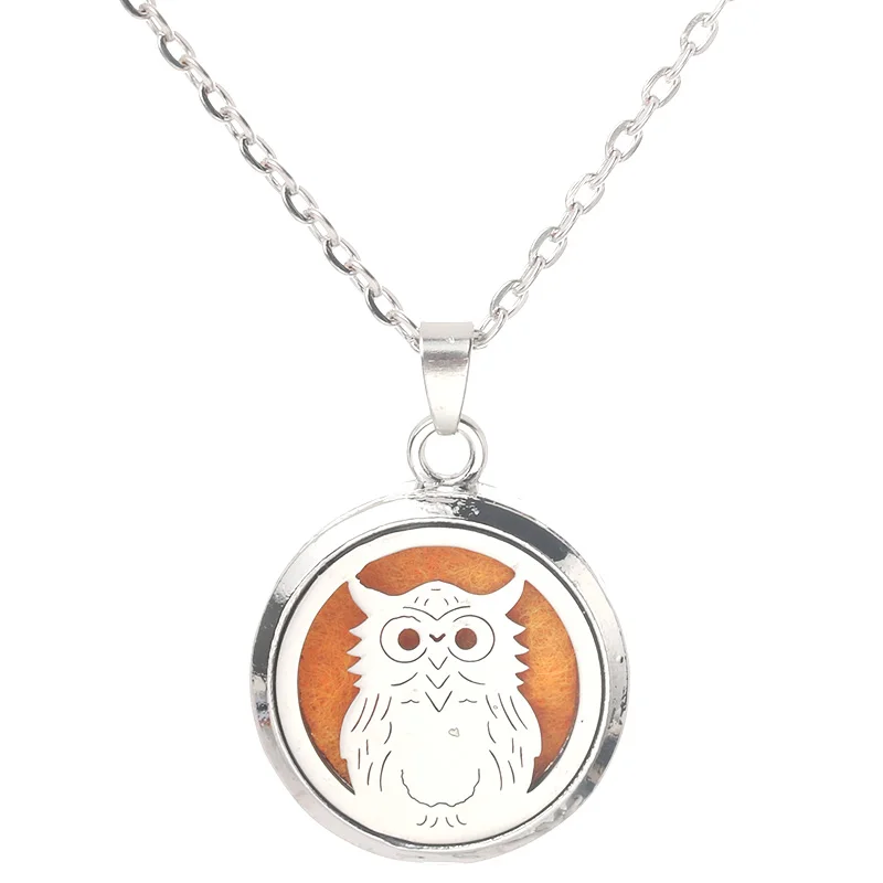 Owl Aroma Box Pendant Necklace Magnetic Aromatherapy Essential Oil Diffuser Perfum Box Locket Pendant Fine Jewelry 27mm Pendants Aliexpress