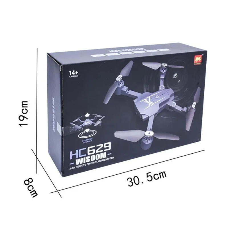 Мини складной Дрон JJRC HC629 Радиоуправляемый для селфи передатчик Wi Fi FPV HD камера