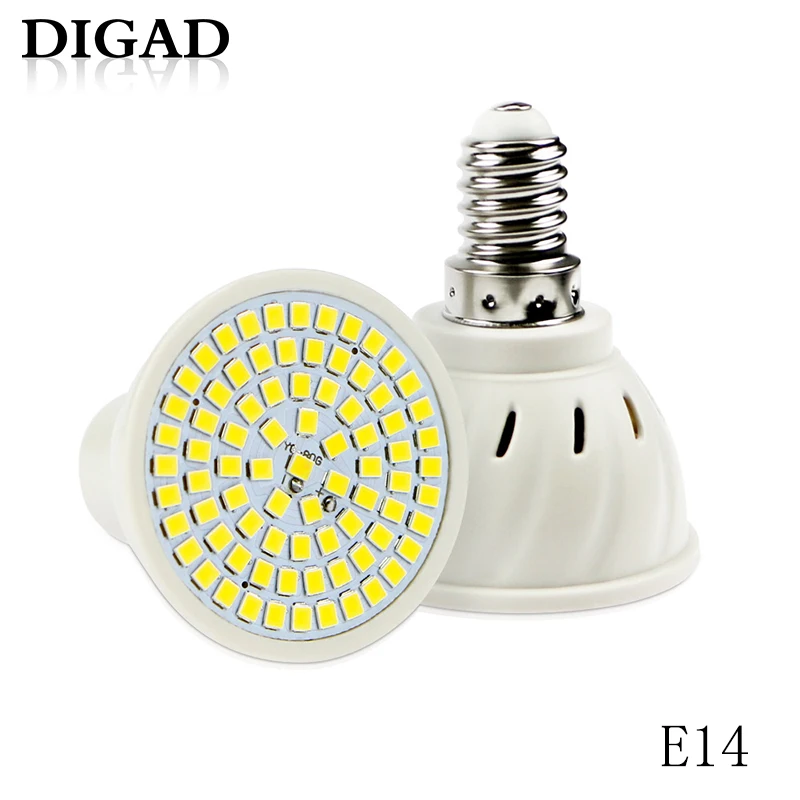 Точечный светодиодный светильник 220 В GU10 MR16 GU5.3 E27 48 60 80LED s lampara B22 bombillas led E14 gu 10 2835 5W
