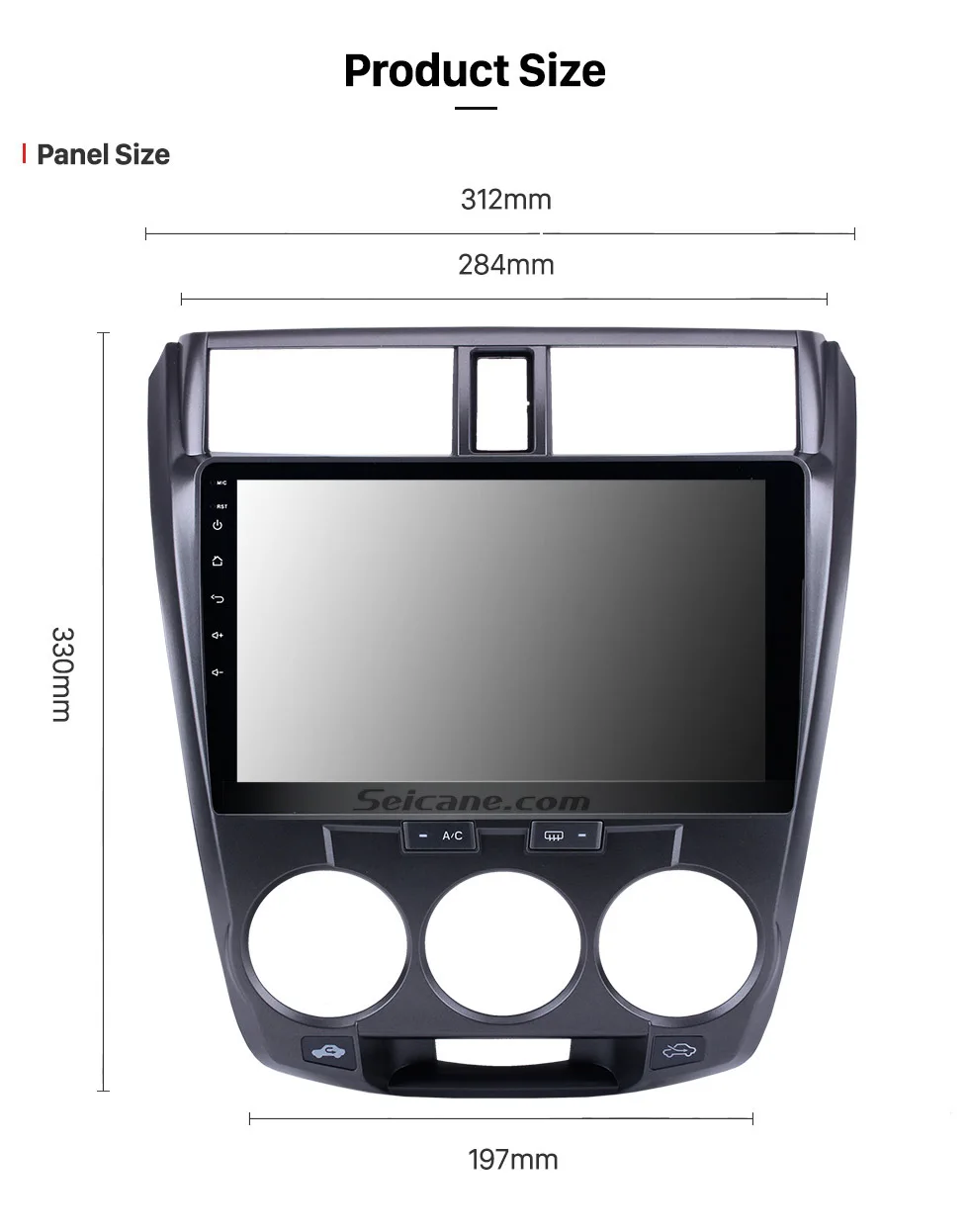 Seicane Android 8,1/7,1 10," автомобильное радио для Honda CITY 2011 2012 2013- 2Din gps Tochscreen мультимедийный плеер головное устройство