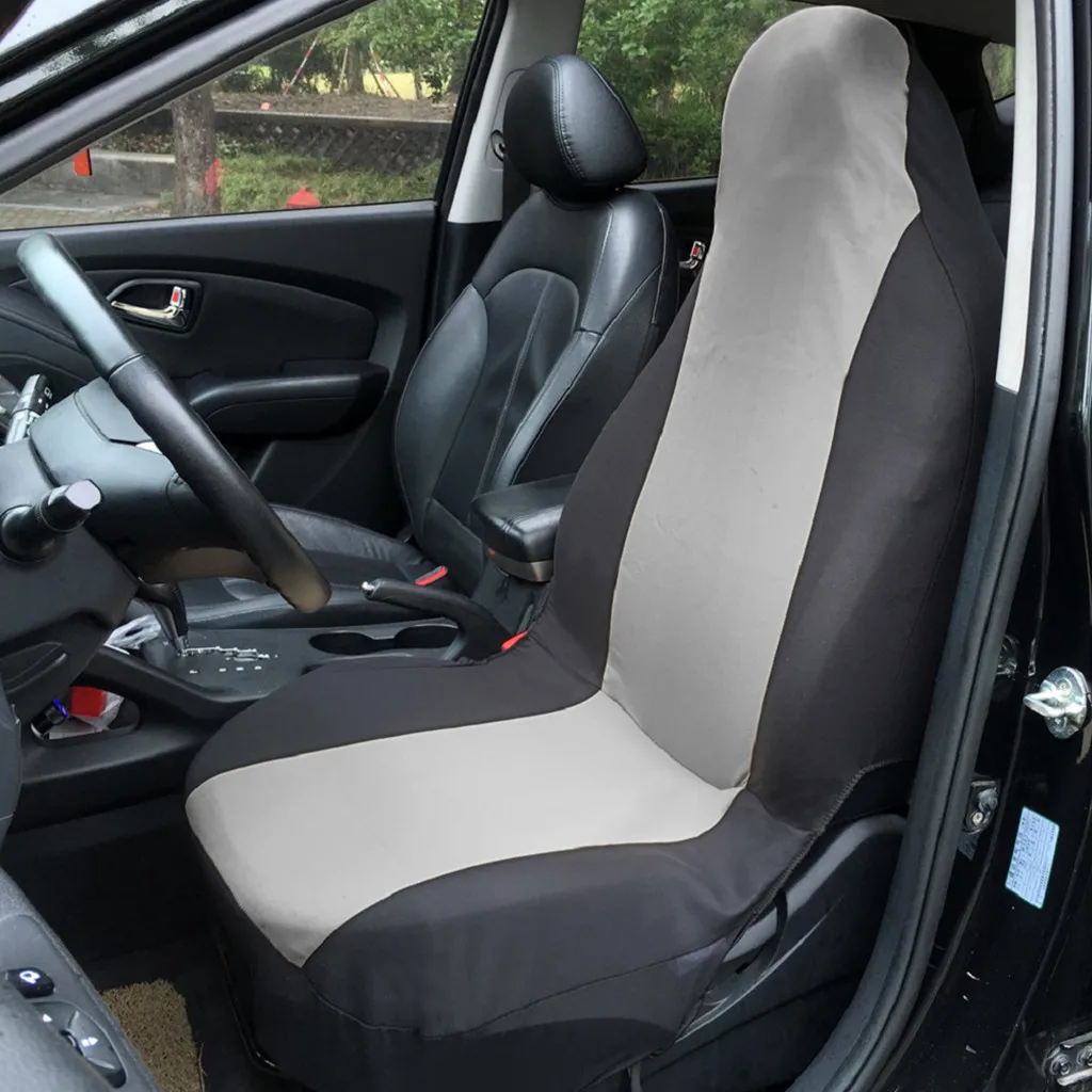 

Automobiles Seat Covers Full Car Seat Cover Universal Fit Interior Accessories Protector Color Gray Car-Styling 2.0#