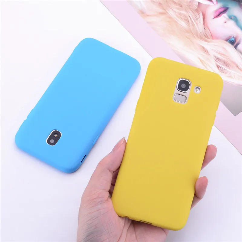 Цвет матовый чехол для samsung Galaxy A10 A20 A30 A40 A50 J3 J5 J7 J1 A6 A8 A7 J6 J4 Plus J2 A40 A50 силиконовый чехол