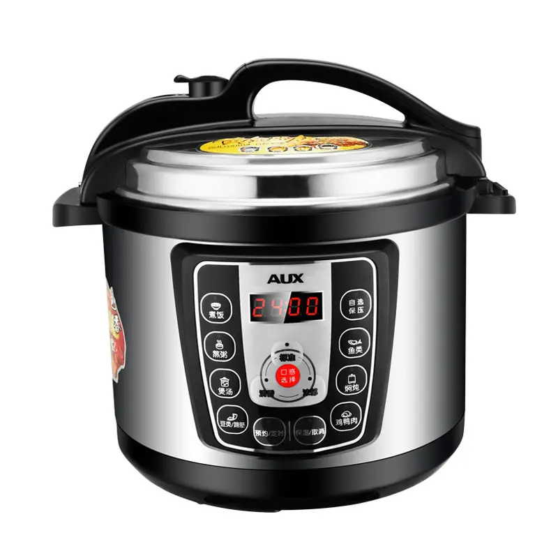 

220V AUX 5L Electric Pressure Rice Cooker 24 Hours Booking Intelligent Non-stick Microcomputer Control With 2 Inner