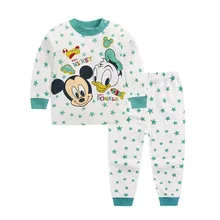 Рубашка с рисунком+ штаны; комплект детской одежды из 2 предметов; комплект одежды с длинными рукавами для маленьких мальчиков и девочек