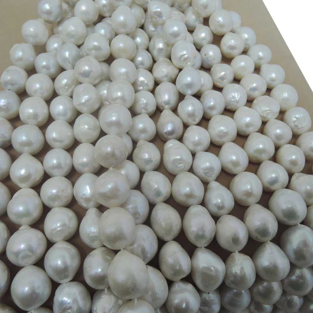 

100% Nature freshwater loose pearl with baroque shape, BIG BAROQUE shape pearl .13-16 mm