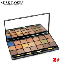 Miss Rose бренд макияж 21 цвет теплый матовый пигмент ню тени для век Палитра цвета земли с шиммером тени для век