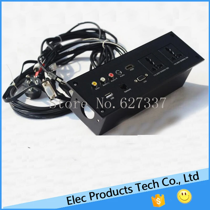 

Hotel wall junction box multifunction desktop socket desktop information box multimedia socket usb vga audio socket