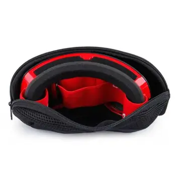 

Portable Ski Goggles Box Skiing Protector Case (Without Goggles) Glasses Eyewear Bag Zipper Hard Cover Snowboard Goggles Box