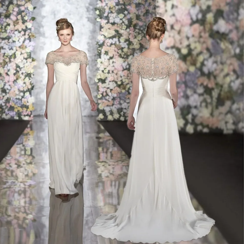 wedding dreas Beaded zipper luxurious elegance  be...