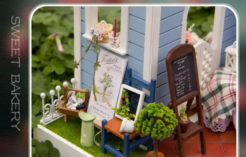 Кукольный дом Миниатюрный Кукольный кукольный домик CUTEBEE, деревянная мебель для дома, игрушки для детей, подарок на день рождения, милая
