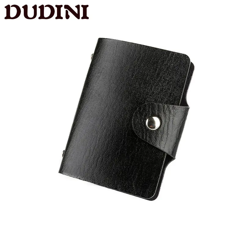 

2016 New Fashion Men's Women Leather Credit Card Holder/Case Card Holder Wallet Business Card Package PU Leather Bag
