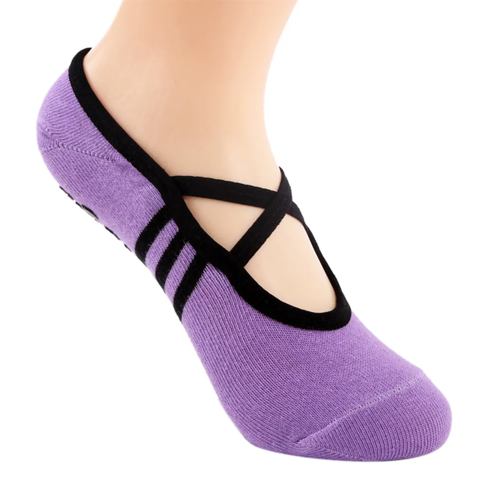 ChamsGend 1 Pair Fitness Socks Non Slip Pilates Massage Ballet Socks