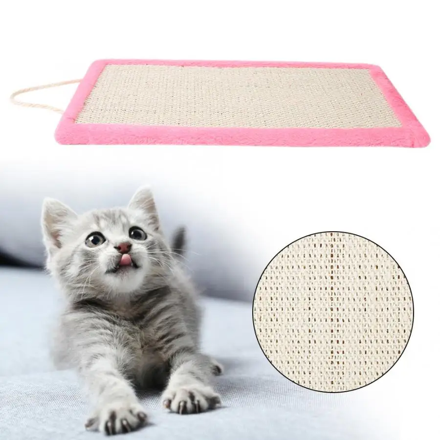 

Hign Quality Cat Toys Sisal Hanging Household Cat Kitten Scratch Pad Catnip Scratching Claw Board Pet Toy Accessory