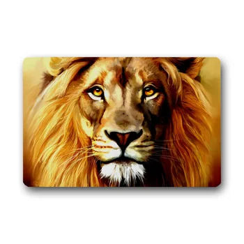 

Lion Kitchen Mat Custom Anti-slip Area Rugs Living Room Balcony Bathroom Carpet Set Doormat Bath Mats Bedroom Tapete
