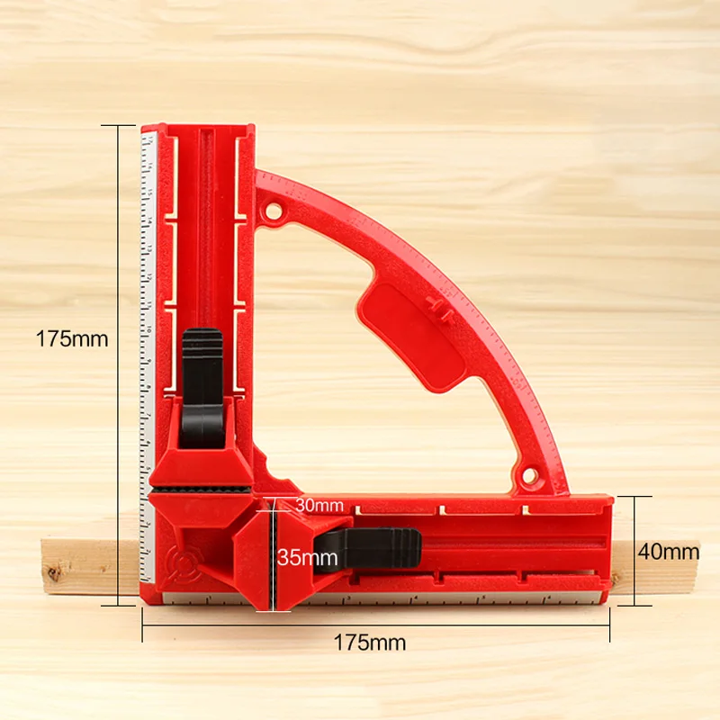 

Plastic Right Angle Clamp 90 Degree Woodworking Ruler Picture Photo Frame Square Clamp Clip Holder SDF-SHIP