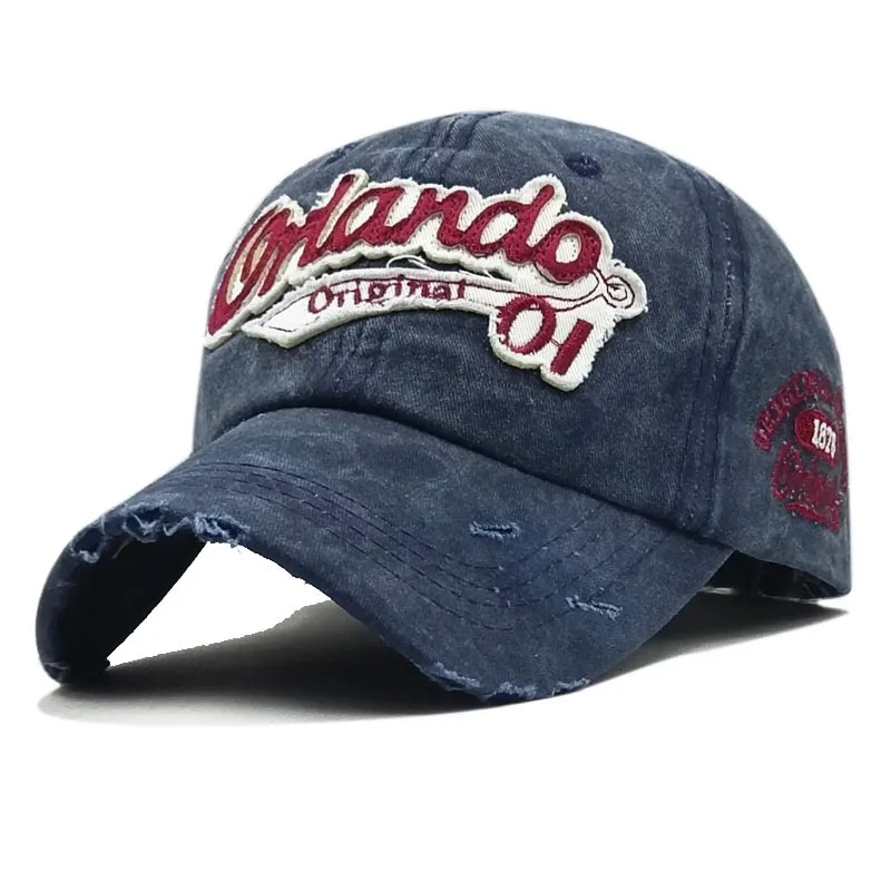 

Wholesale Sell Men's Adjustable baseball caps ponytail baseball cap Cotton Snapback Hat casual style letter print hats