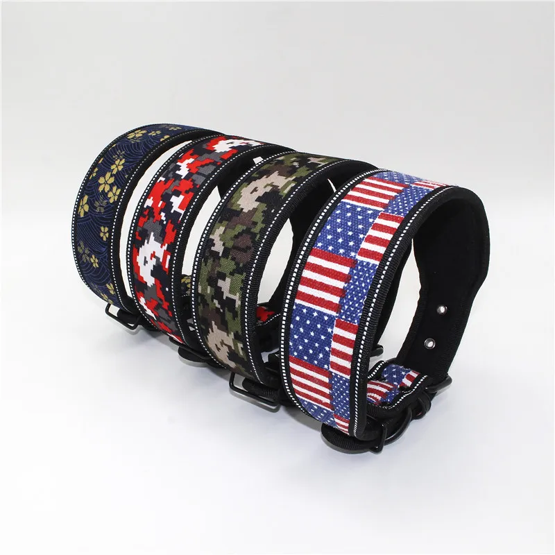 Heavy Duty Adjustable Pet Dog Collar for Small Medium Large Dogs Reflective Puppy Big Dog Collar Leash Chihuahua Beagle Collars