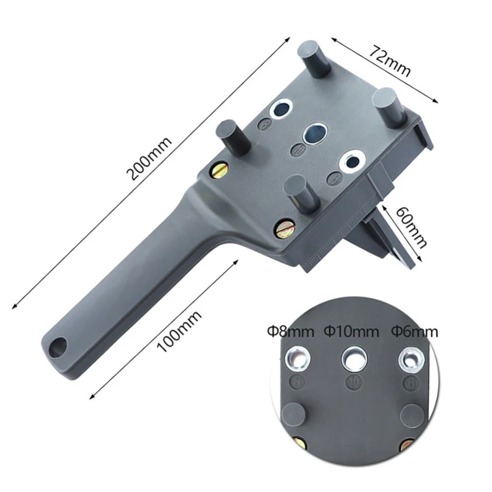 Дюбель для деревообработки джиг 6 8 10 мм Дерево HSS деревообрабатывающие сверла ABS пластиковые карманные отверстия патрон бура направляющий инструмент для столярных работ