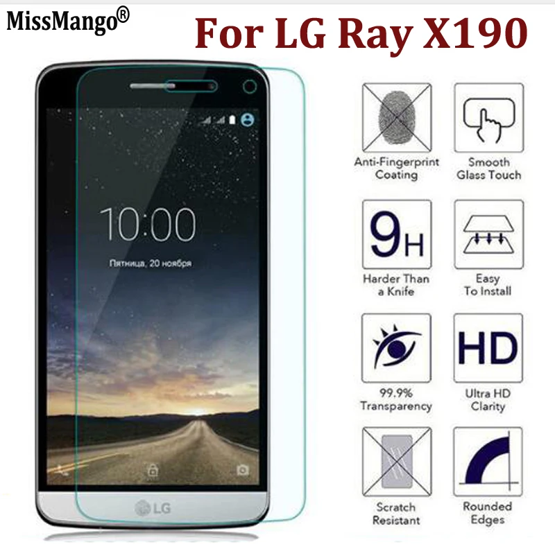 

9H 2.5D Premium Tempered Glass For LG Ray X190 Mobile Phone Screen Protector Toughened Protective Cover For LG RayX190 Film Case