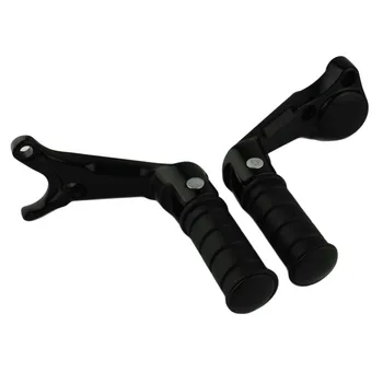 

Black Left & Right Rear Passenger Footpeg Peg Pedals Mount Bracket Clamp Motorcycle Kit For 2017 2018 Victory Octane