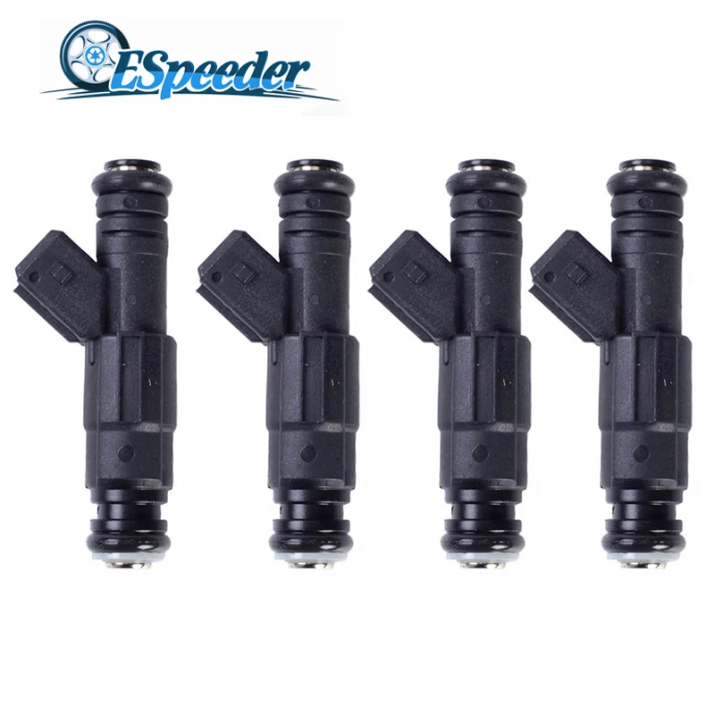 ESPEEDER 4 Pcs High Impedance 650cc Fuel Injector Fuel Spray Nozzle