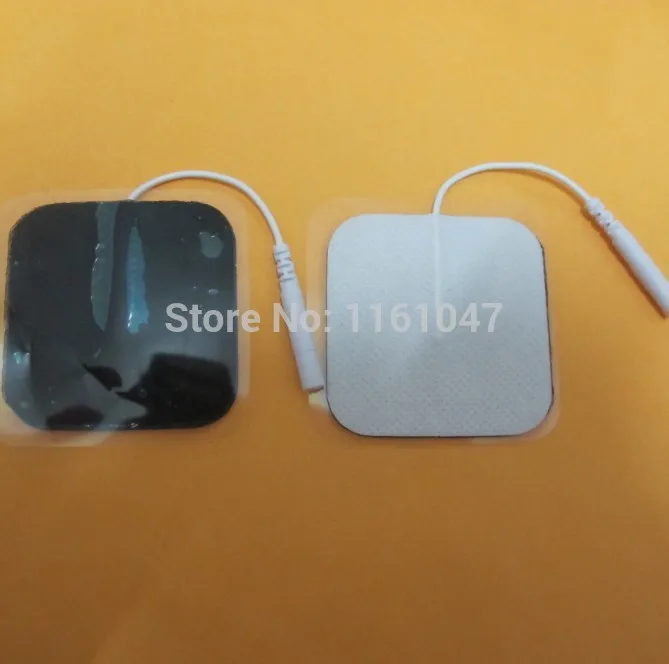 DHL Freeshipping 1000 teile/los 5*5 cm Zehner-maschine Elektroden-pads mit kabel für ganzkörper-massagegerät pulstherapie maschine pad DHL Freeshipping 1000 teile/los 5*5 cm Zehner-maschine Elektroden-pads mit kabel für ganzkörper-massagegerät pulstherapie maschine pad