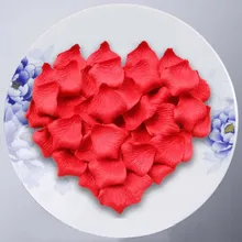 1000 шт шелковые романтические искусственные лепестки роз Сделай Сам Искусственные цветы лист для свадебной вечеринки украшение дома 6ZSH012